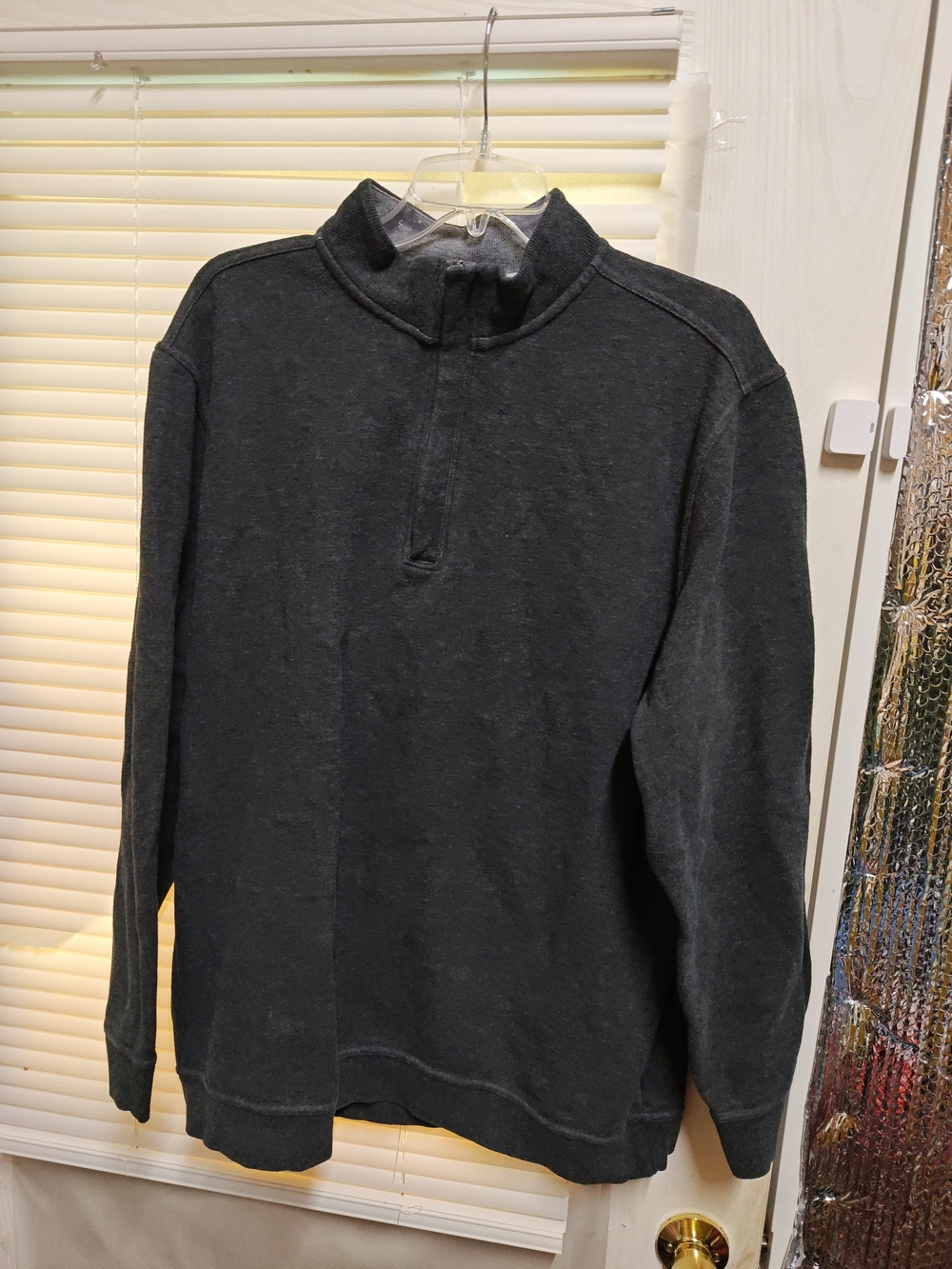 Walter Hagen Charcoal Black Quarter-Zip Pullover